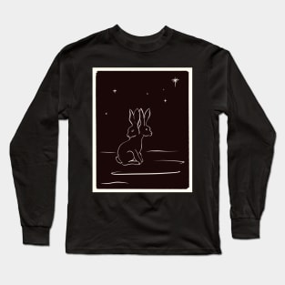 Lucky Two Headed Rabbit Alternative Art Long Sleeve T-Shirt